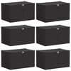vidaXL Aufbewahrungsbox 6 pcs Anthrazit 60 x 43 x 35 cm Vliesstoff
