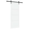 vidaXL Schiebet&uuml;r ORKDAL 83 x 211 cm Holzwerkstoff Wei&szlig; und Schwarz