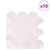 vidaXL Fischschuppen Fliese 20 pcs Hellrosa 30 x 30 cm