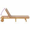 vidaXL Sonnenliege mit Kissen Taupe Massivholz Akazie