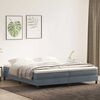 vidaXL Boxspringbett mit Matratze Dunkelgrau 180x210 cm Samt
