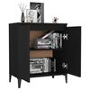 vidaXL Sideboard Schwarz 60x35x70 cm Holzwerkstoff