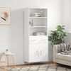 vidaXL Highboard Wei&szlig; 69,5x34x180 cm Holzwerkstoff