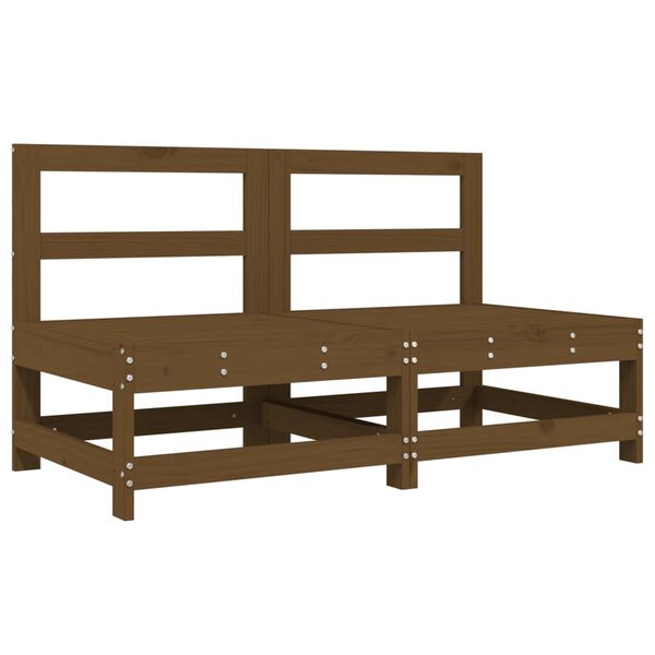 vidaXL 6-tlg. Garten-Lounge-Set Honigbraun Massivholz Kiefer