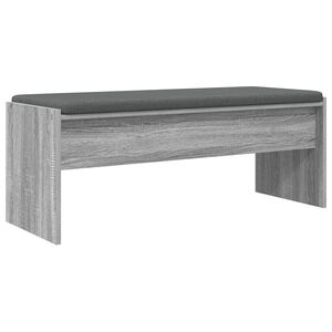 vidaXL Flurbank mit Kissen Graues Sonoma 103 x 38 x 40 cm