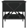vidaXL Nachttische 2 Stk. Schwarz 40x42x45 cm Holzwerkstoff