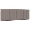vidaXL Bett mit Matratze "Hanko" Taupe 140x200 cm Stoff