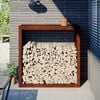 vidaXL Brennholzregal 100x40x100 cm Wetterfester Stahl