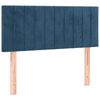 vidaXL Boxspringbett mit Matratze Dunkelblau 100x200 cm Samt