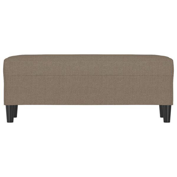 vidaXL Sitzbank Taupe 100x35x41 cm Stoff