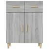 vidaXL Sideboard Grau Sonoma 69,5x34x89 cm Holzwerkstoff