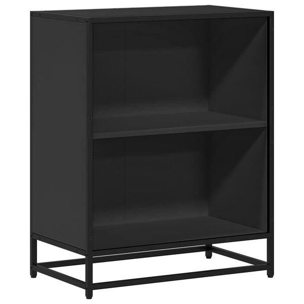 vidaXL B&uuml;cherregal Schwarz 60x35x76 cm Holzwerkstoff