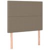 vidaXL Kopfteil Taupe 90x5x118/128 cm Stoff