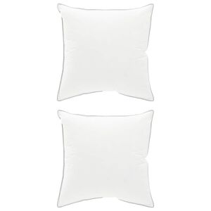 vidaXL Kopfkissen 2 Stk. 50 x 50 cm Australische Wolle Wei&szlig;