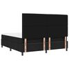 vidaXL Boxspringbett mit Matratze Schwarz 180 x 200 cm Stoff