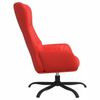 vidaXL Relaxsessel mit Hocker Rot Kunstleder