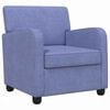 vidaXL Sessel Jeans blau Stoff