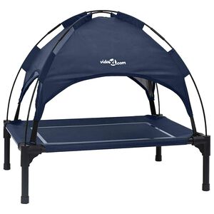 vidaXL Hundebett 71 x 64 x 71 cm Stahl Marineblau