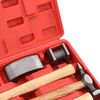 vidaXL 7-tlg. Karosserie-Ausbeulset Ausbeulhammer Dellen-Reparatur-Set