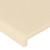 vidaXL Bettgestell ohne Matratze Creme 140x190 cm Stoff