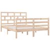 vidaXL Massivholzbett 135x190 cm