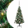 vidaXL K&uuml;nstlicher vorbeleuchteter Weihnachtsbaum Gr&uuml;n 120 cm