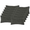 vidaXL Kissenbezug 12 stk. HOUTEN Dunkelgrau 40 x 80 cm Boucl&eacute;