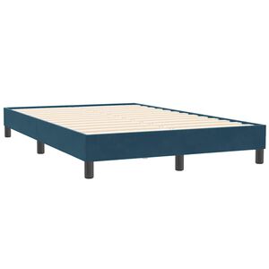 vidaXL Bettgestell ohne Matratze Dunkelblau 120x210 cm Samt