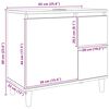 vidaXL Waschbeckenunterschrank Artisan-Eiche 65x33x60 cm Holzwerkstoff