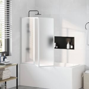 vidaXL Duschwand 117x120 cm 3 Paneele Faltbar