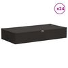 vidaXL Aufbewahrungsbox 24 pcs Anthrazit 90 x 48 x 15 cm Vliesstoff