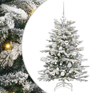 vidaXL K&uuml;nstlicher klappbarer Weihnachtsbaum Wei&szlig; 120 cm PE und PVC