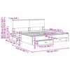 vidaXL Bettrahmen mit Kopfteil Sonoma-Eiche 180 x 200 cm Holzwerkstoff