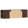 vidaXL TV-Wandschrank mit LED-Beleuchtung Eichen-Optik 135x31x39,5 cm