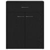 vidaXL Sideboard Schwarz Eichen-Optik 60 x 30 x 75 cm Holzwerkstoff