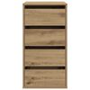 vidaXL Kommode Artisan-Eiche 40x41x76 cm Holzwerkstoff