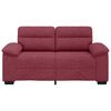 vidaXL 2-Sitzer-Sofa Weinrot 120 cm Stoff