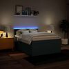 vidaXL Boxspringbett mit Matratze Blau 140x190 cm Stoff