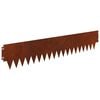 vidaXL Raseneinfassung 10 Stk. 103 x 20 cm Metall Rostig