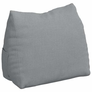 vidaXL R&uuml;ckenkissen Hellgrau 45 x 20 x 35 cm Stoff