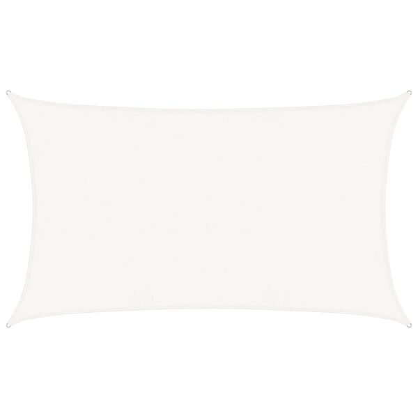 vidaXL Sonnensegel 160 g/m&sup2; Wei&szlig; 5x8 m HDPE