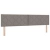vidaXL Boxspringbett mit Matratze Taupe 200 x 200 cm Stoff