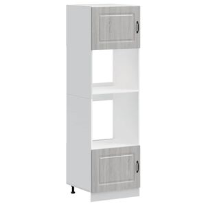 vidaXL Herdumbauschr&auml;nke 2 Stk. Kalmar Grau Sonoma Holzwerkstoff