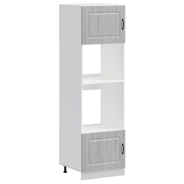 vidaXL Herdumbauschr&auml;nke 2 Stk. Kalmar Grau Sonoma Holzwerkstoff