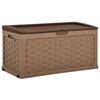 vidaXL Gartenbox 335 L Schokoladenbraun PP Rattan