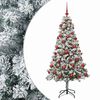 vidaXL K&uuml;nstlicher Weihnachtsbaum mit Kugel 120 cm 150 LEDs