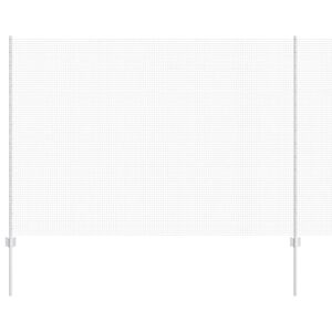 vidaXL Zaun mit Pfosten Silber 1,5 x 25 m Stahl