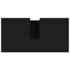 vidaXL Badschrank Schwarz 65x33x60 cm Holzwerkstoff