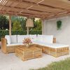 vidaXL 6-tlg. Garten-Lounge-Set mit Kissen Massivholz Teak