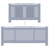 vidaXL MDF Heizkörperverkleidung Grau 205 cm